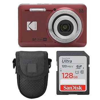Kodak PIXPRO FZ55 レッド 16MP Amazon Canada: KODAK PIXPRO Friendly Zoom FZ55-RD 16MP